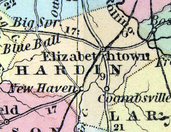 Hardin County, Kentucky, 1857