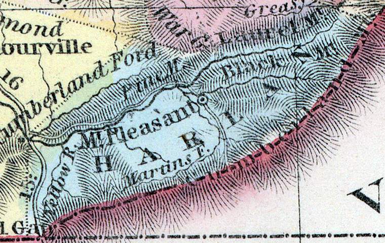 Harlan County, Kentucky, 1857