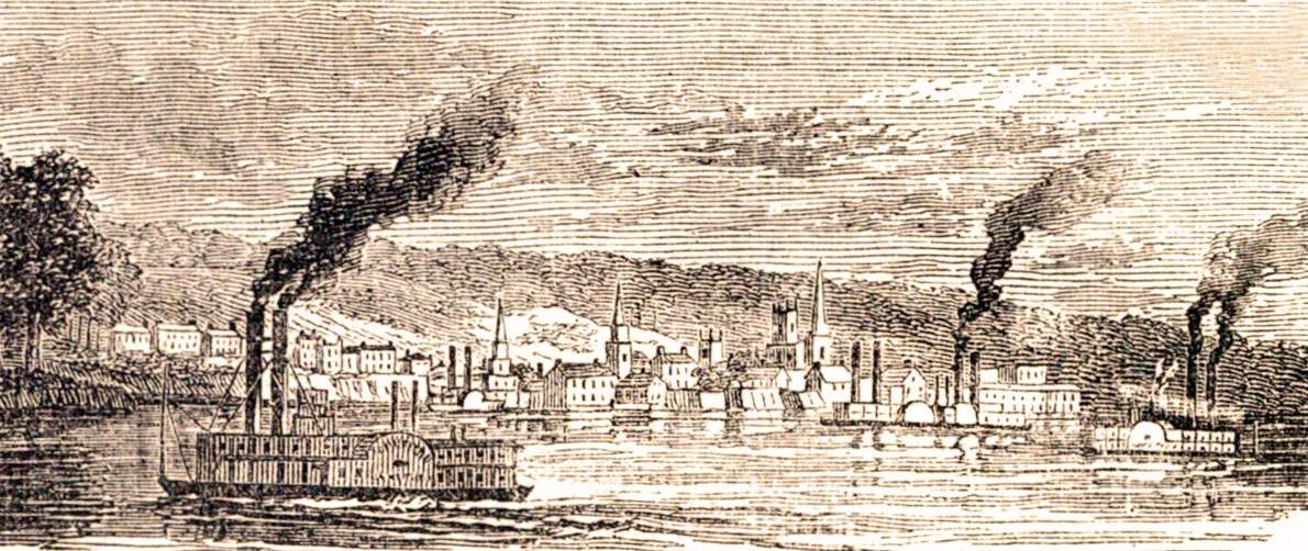 Helena, Arkansas, 1861, artist's impression