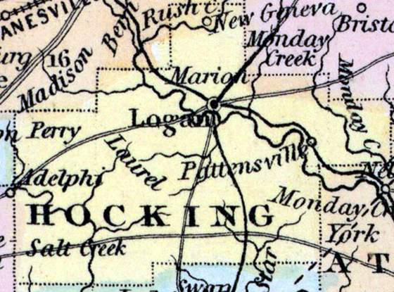 Hocking County, Ohio, 1857