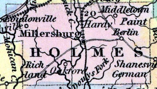Holmes County, Ohio, 1857