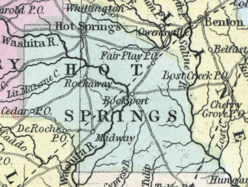Hot Springs County, Arkansas, 1857