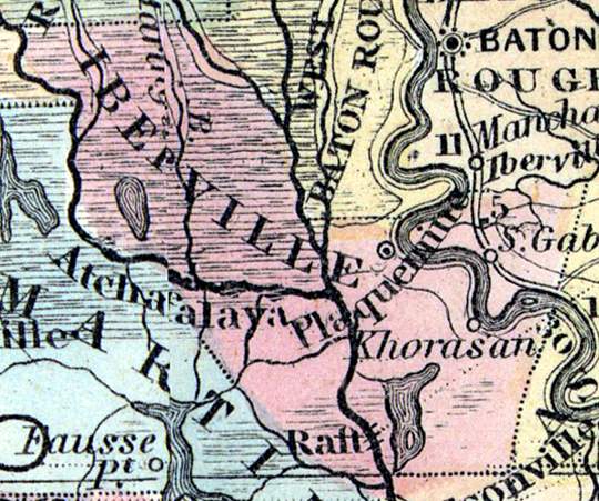 Iberville Parish, Louisiana, 1857