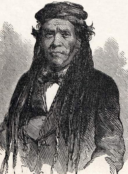 Chief Irataba of the Mojave Nation, February 1864, artist's impression