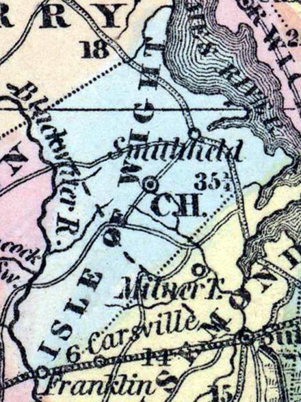 Isle of Wight County, Virginia, 1857