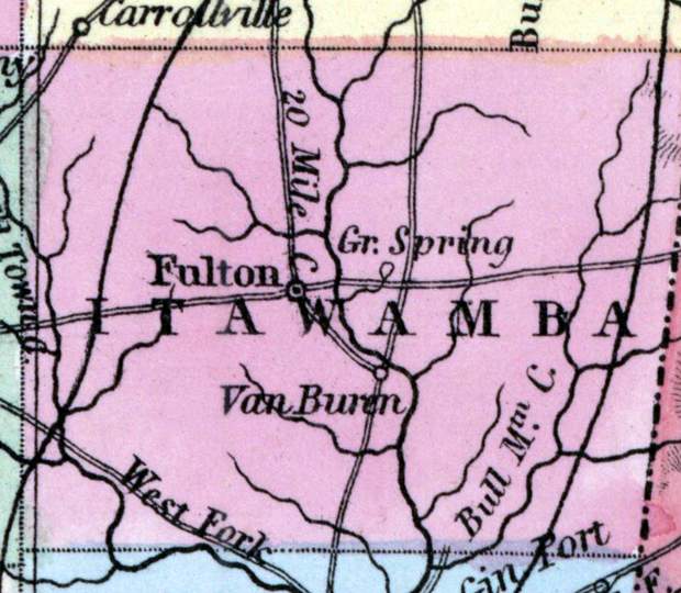 Itawamba County, Mississippi, 1857