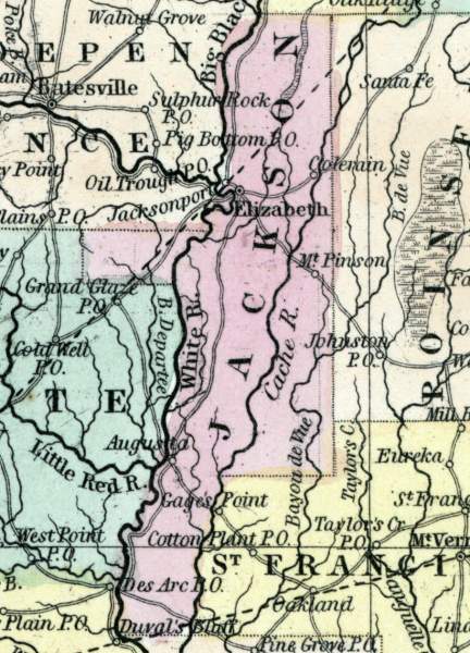 Jackson County, Arkansas, 1857