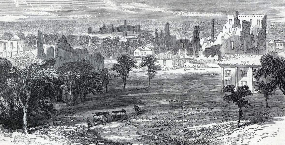 Jackson, Mississippi, September, 1865, artist's impression, detail