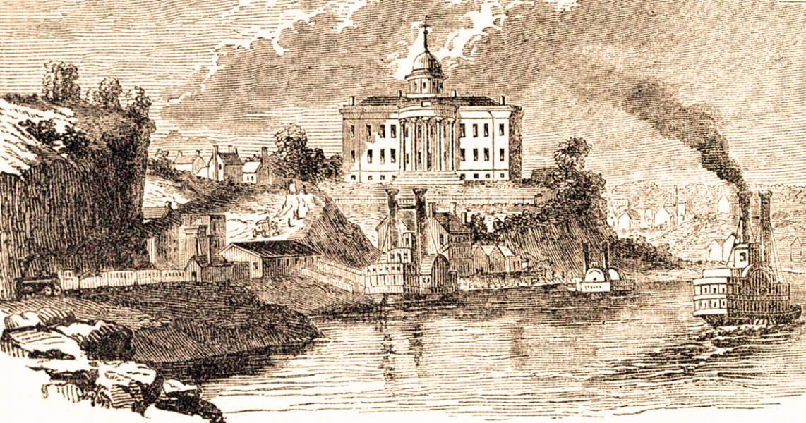 Jefferson City, Missouri, 1861, artist's impression