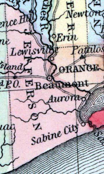 Jefferson County, Texas, 1857