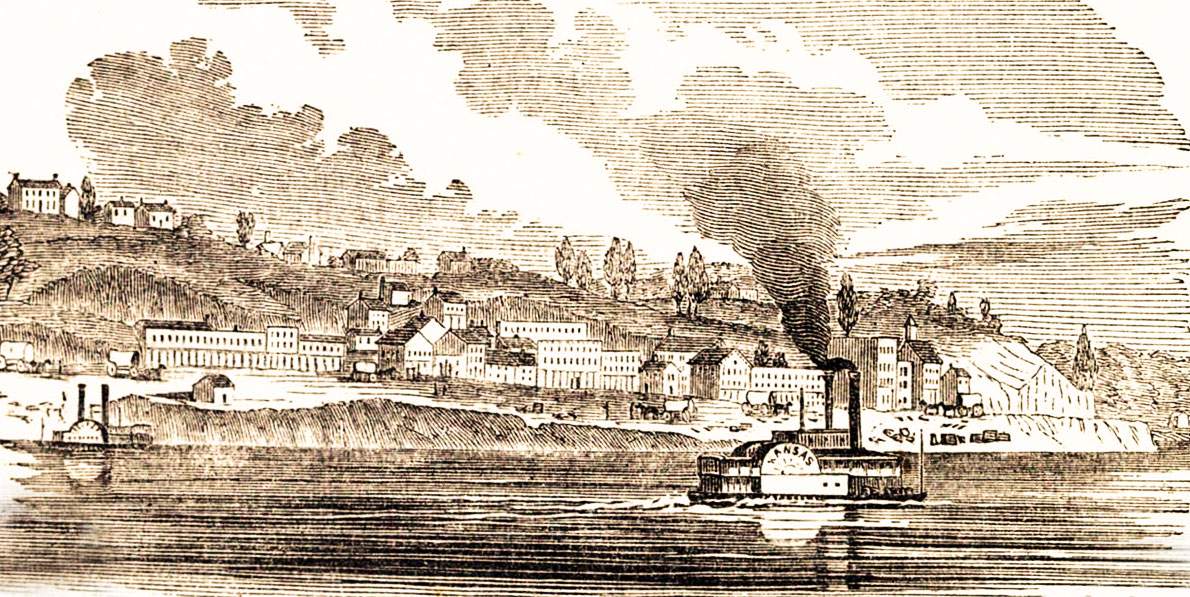 Kansas City, Missouri, 1861, artist's impression