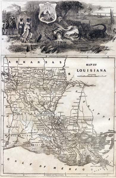 Louisiana, Harper's Weekly Magazine, February 3, 1866, zoomable map