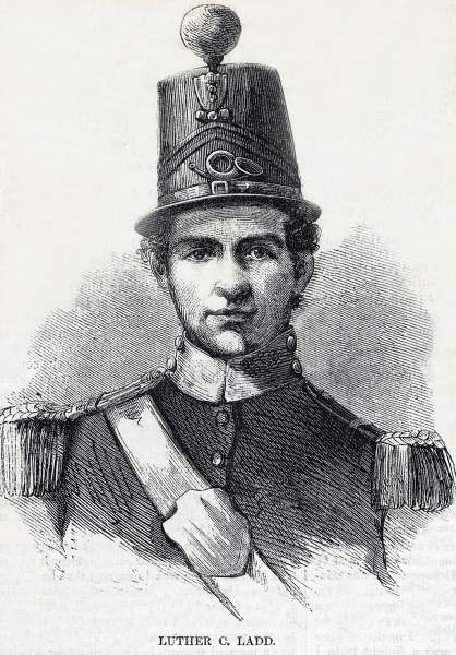 Luther Crawford Ladd, artist's impression