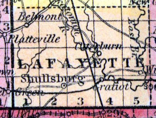 Lafayette County, Wisconsin, 1857