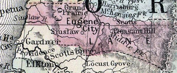 Lane County, Oregon, 1866