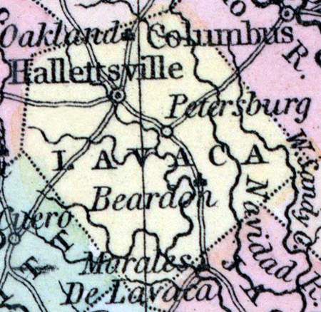Lavaca County, Texas, 1857