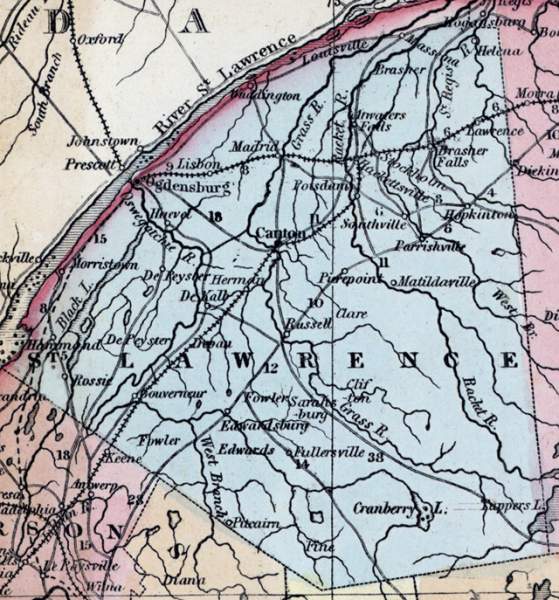 St. Lawrence County, New York, 1857