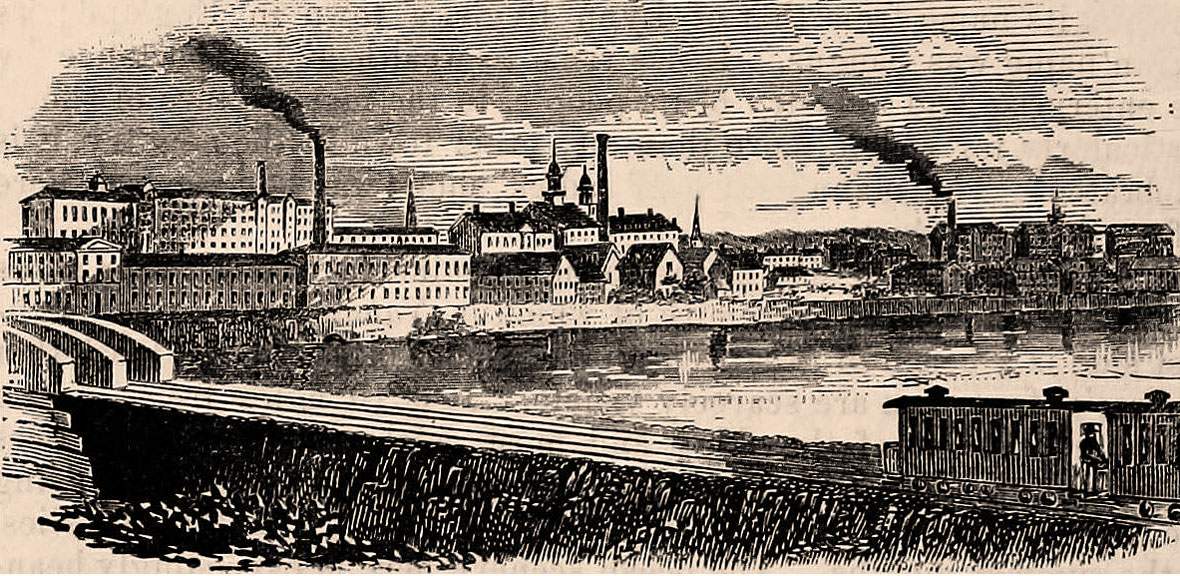 Lawrence, Massachusetts, 1861, artist's impression