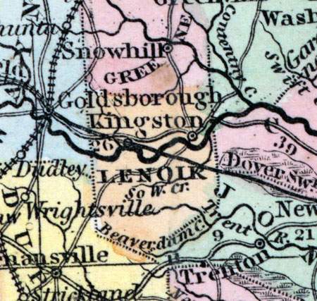 Lenoir County, North Carolina, 1857