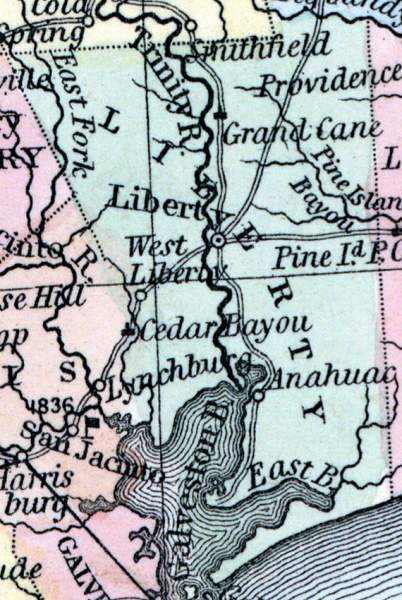 Liberty County, Texas, 1857