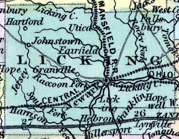 Licking County, Ohio, 1857