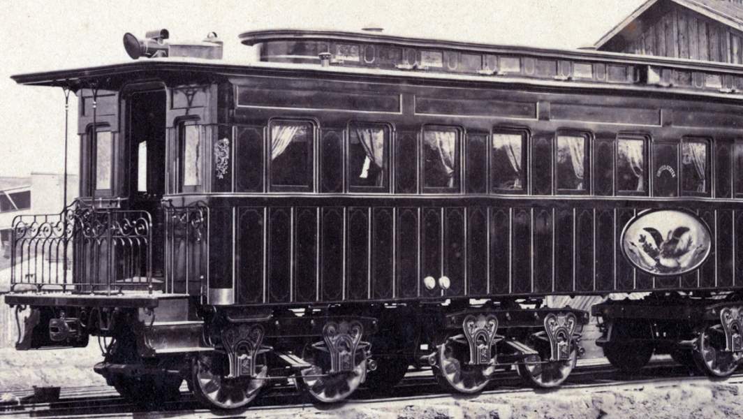 President Lincoln's Presidential Railroad Car, Alexandria, Virginia, January 1865, detail