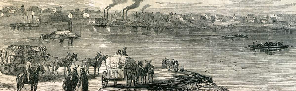 Little Rock, Arkansas, May 1866, artist's impression, detail