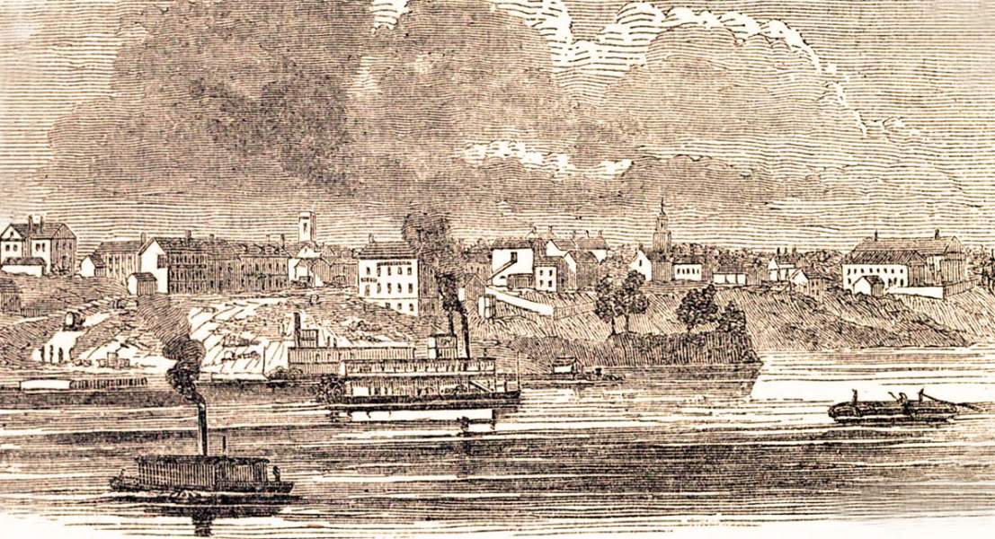 Little Rock, Arkansas, 1861, artist's impression