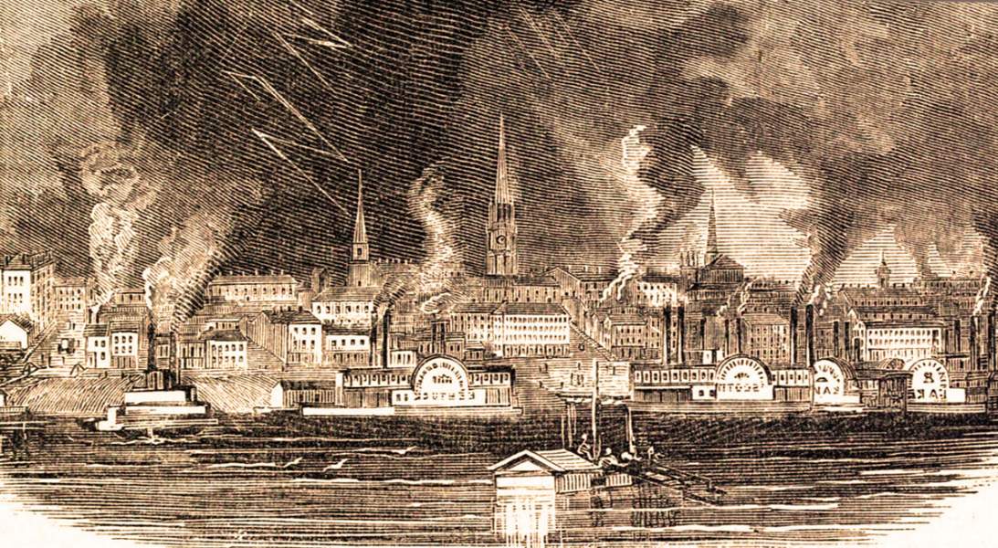 Louisville, Kentucky, 1861, artist's impression