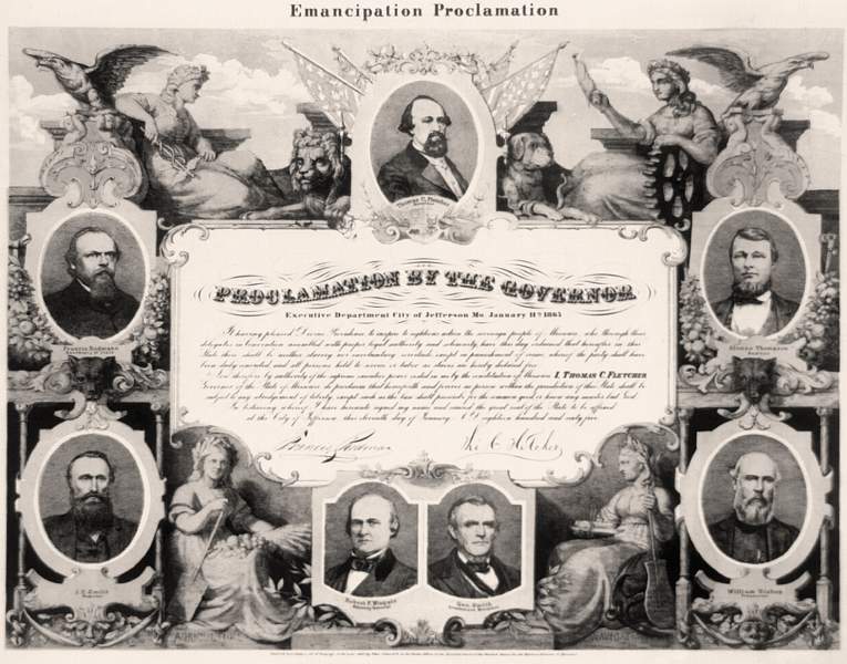Missouri Emancipation Proclamation, January 1865, zoomable image