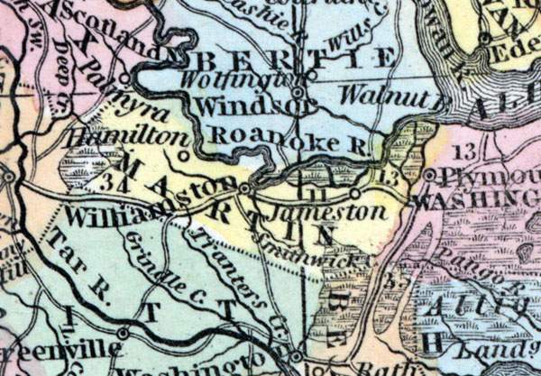 Martin County, North Carolina, 1857