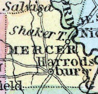 Mercer County, Kentucky, 1857