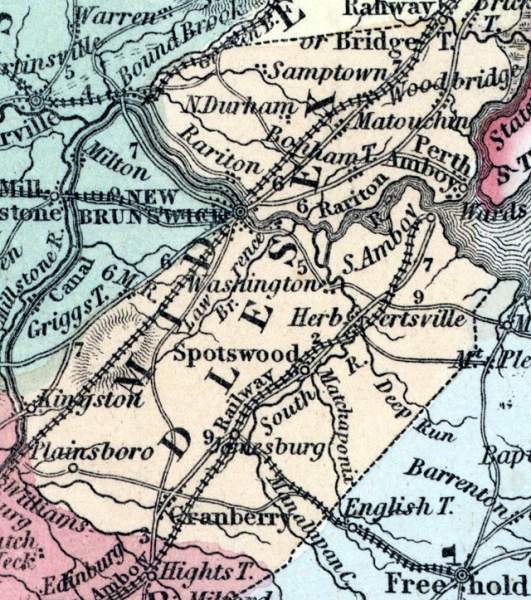 Middlesex County, New Jersey, 1857