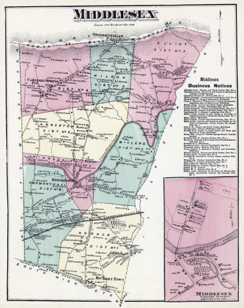 Middlesex Township, Cumberland County, Pennsylvania, 1872, map
