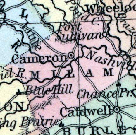 Milam County, Texas, 1857