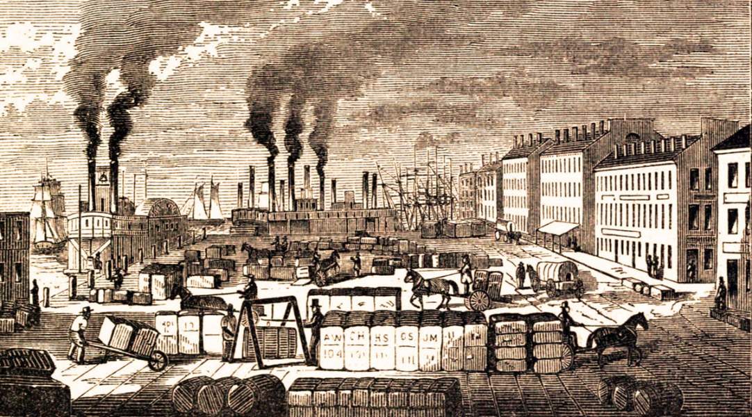 Mobile, Alabama, 1861, artist's impression
