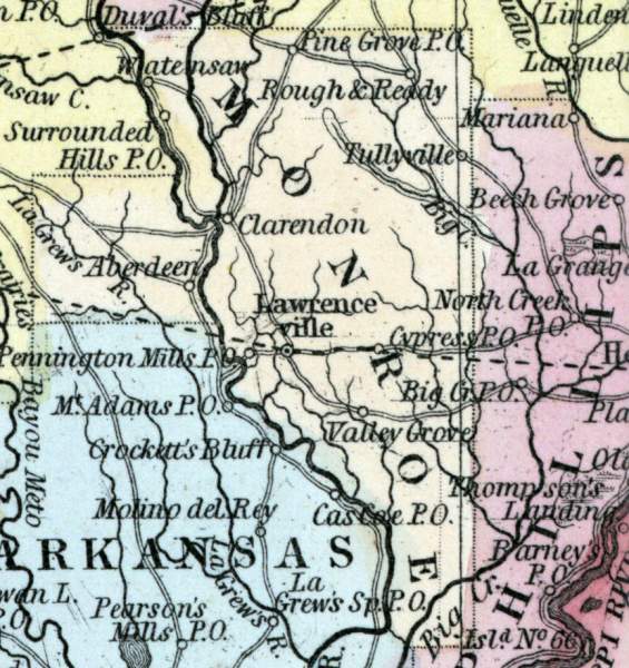 Monroe County, Arkansas, 1857
