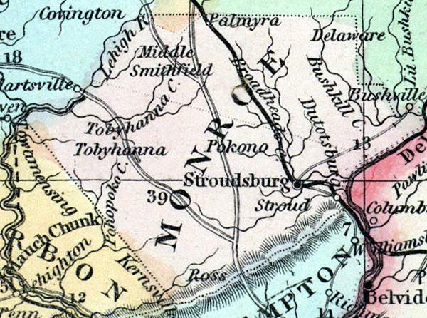 Monroe County, Pennsylvania, 1857
