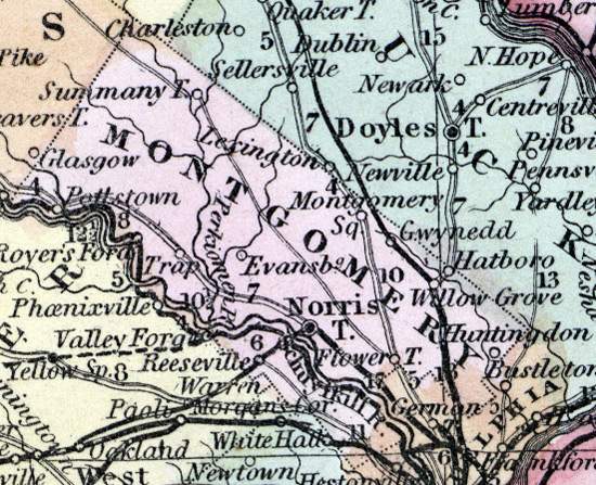 Montgomery County, Pennsylvania, 1857