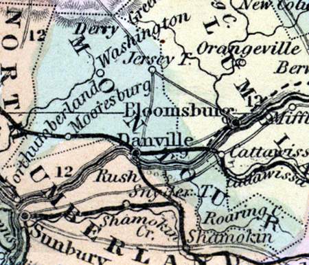 Montour County, Pennsylvania, 1857