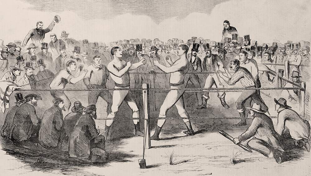 John Morrissey versus John C. Heenan, October 1858