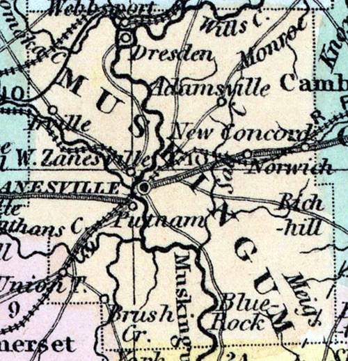 Muskingum County, Ohio, 1857