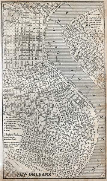 New Orleans, Louisiana, 1853, zoomable map