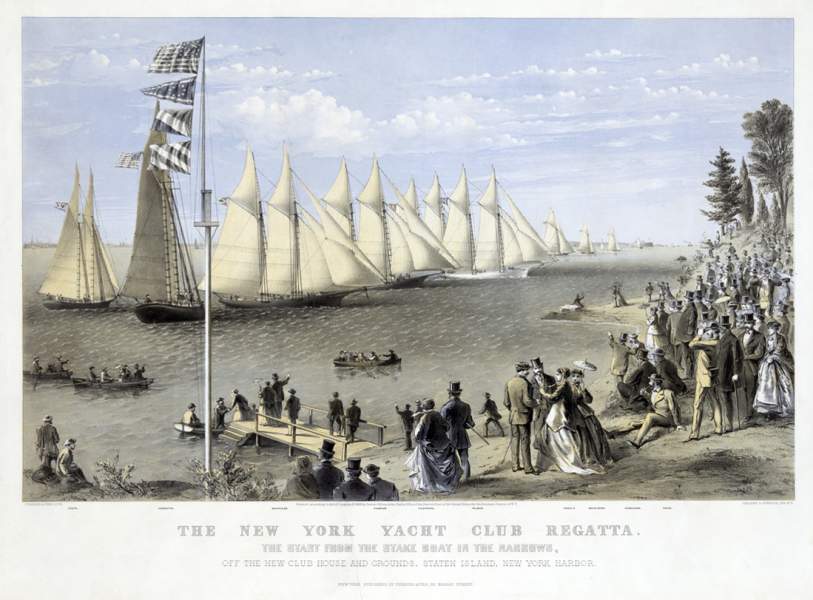 New York Yacht Club Regatta, circa 1869