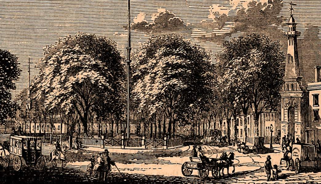 Newark, New Jersey, 1861, artist's impression