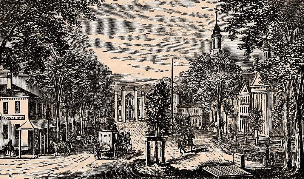 Northampton, Massachusetts, 1861, artist's impression