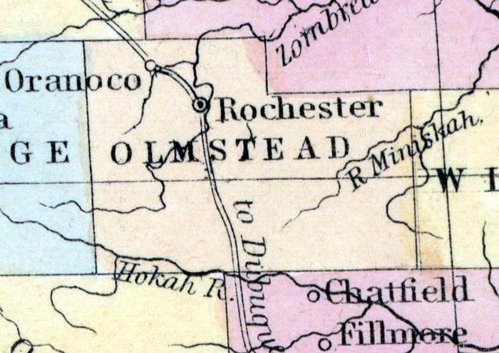Olmstead County, Minnesota, 1857