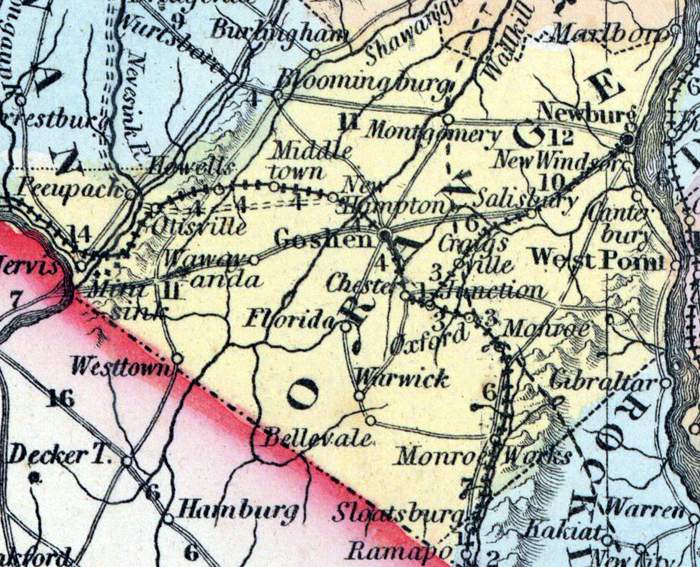 Orange County, New York, 1857