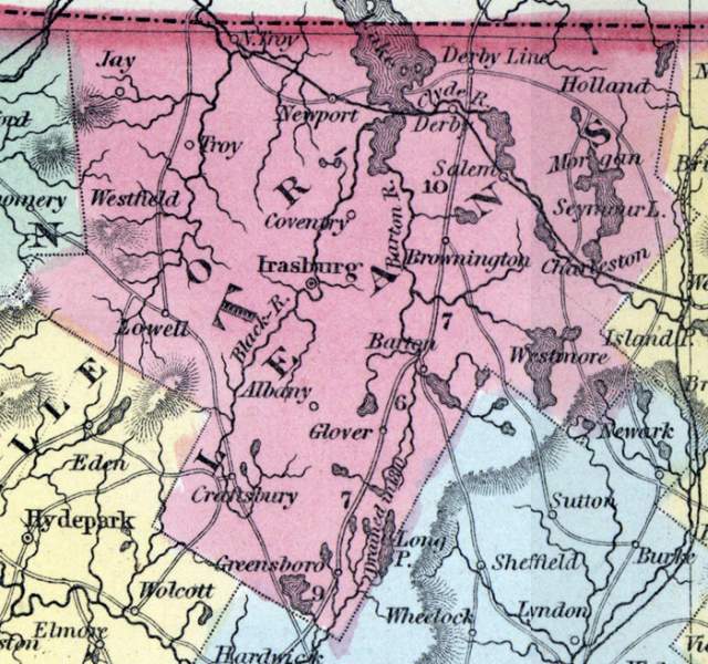 Orleans County, Vermont, 1857