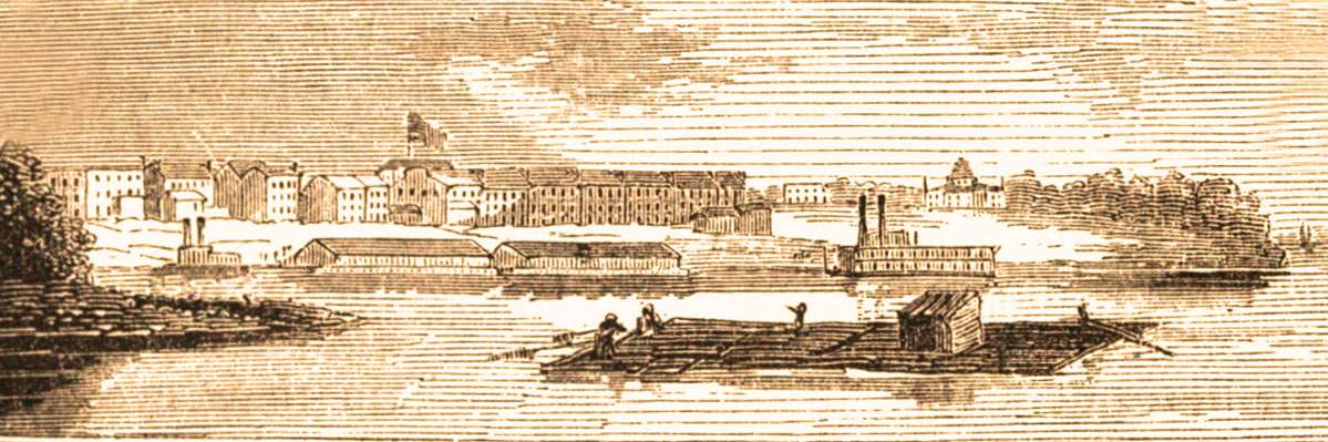 Paducah, Kentucky, 1861, artist's impression